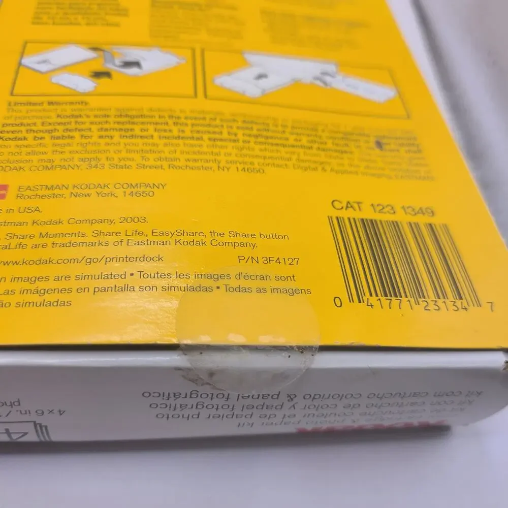 2 Kodak PH-40 Color Cartridge & Photo Paper Kits, 1 Cartridge and 40 Sheets